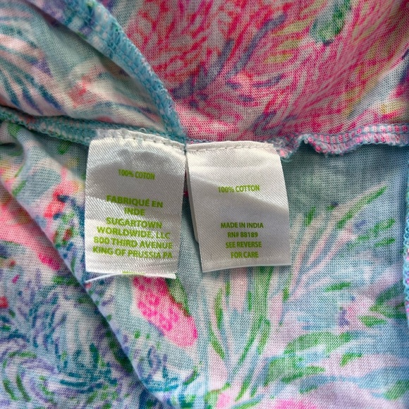 LILLY PULITZER “Celestial Blue Cay To My Heart” Malone Dress in Blue/Pink, M - Picture 7 of 10
